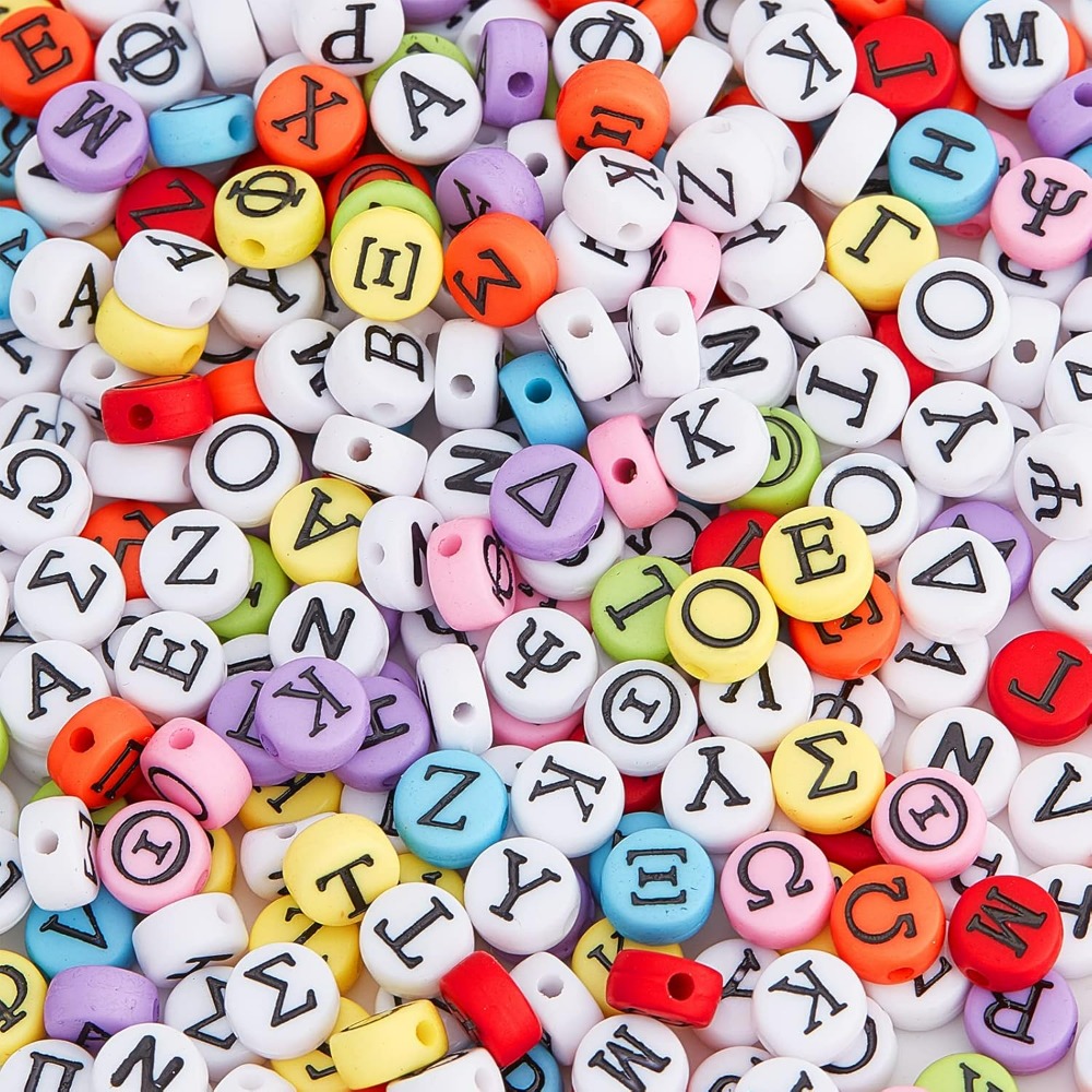 Jewelry Making Thread - Bracelets de perles de l'alphabet grec,
