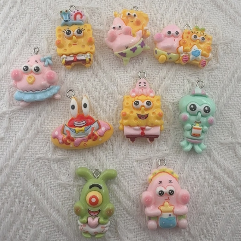 Jewelry Making Accessories - Pendentif en résine de dessin animé,