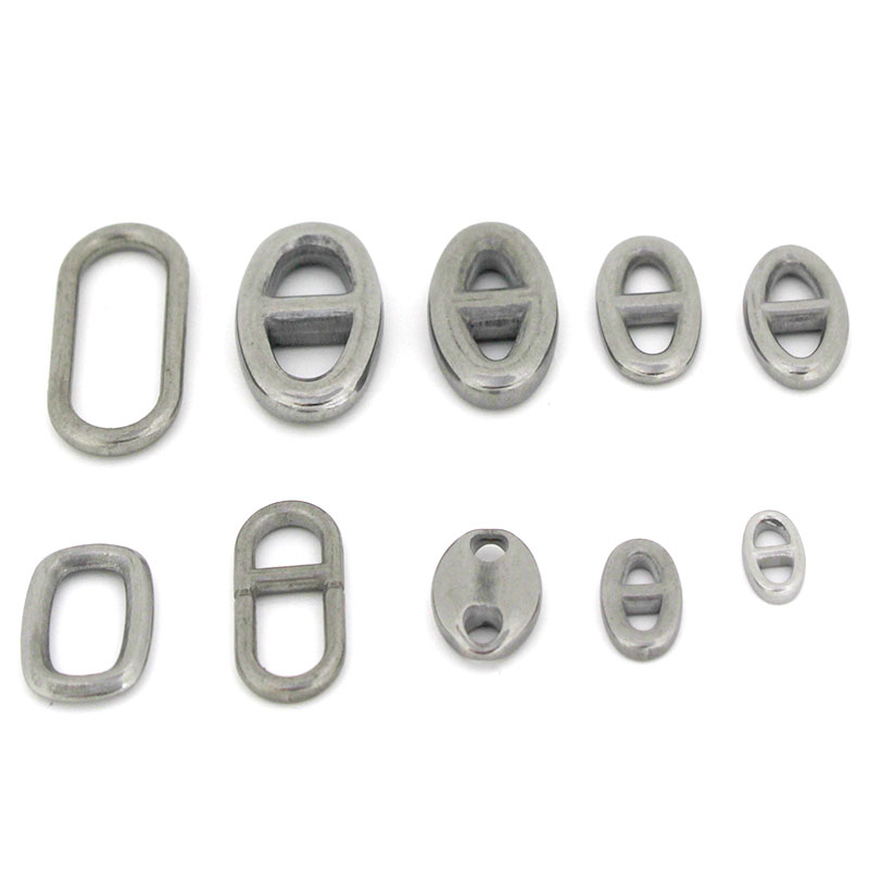 Jewelry Making Metal Supplies - Connecteur ovale à Double trou en