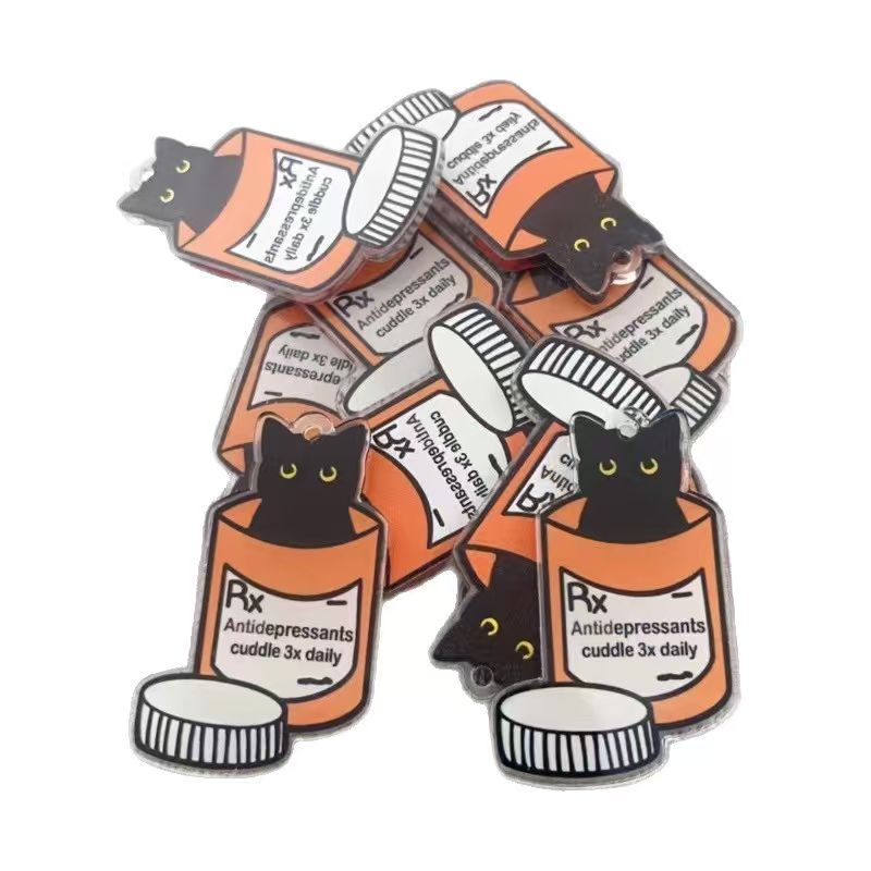 Pendentif chat en acrylique, 1 - Jewelry Making Accessories avis et prix