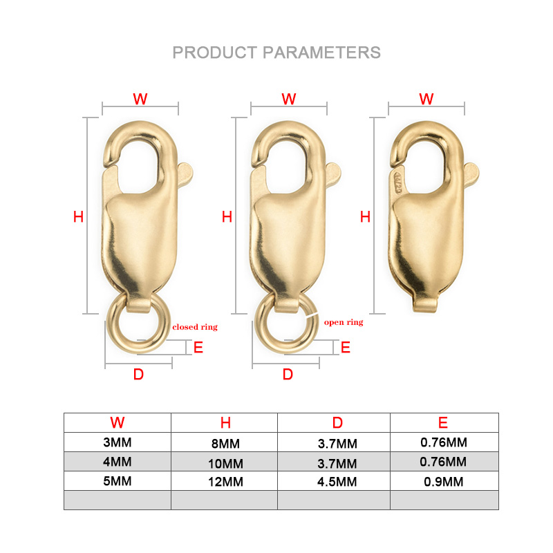Fermoir à homard rempli d'or 1 - Jewelry Making Rings avis et prix