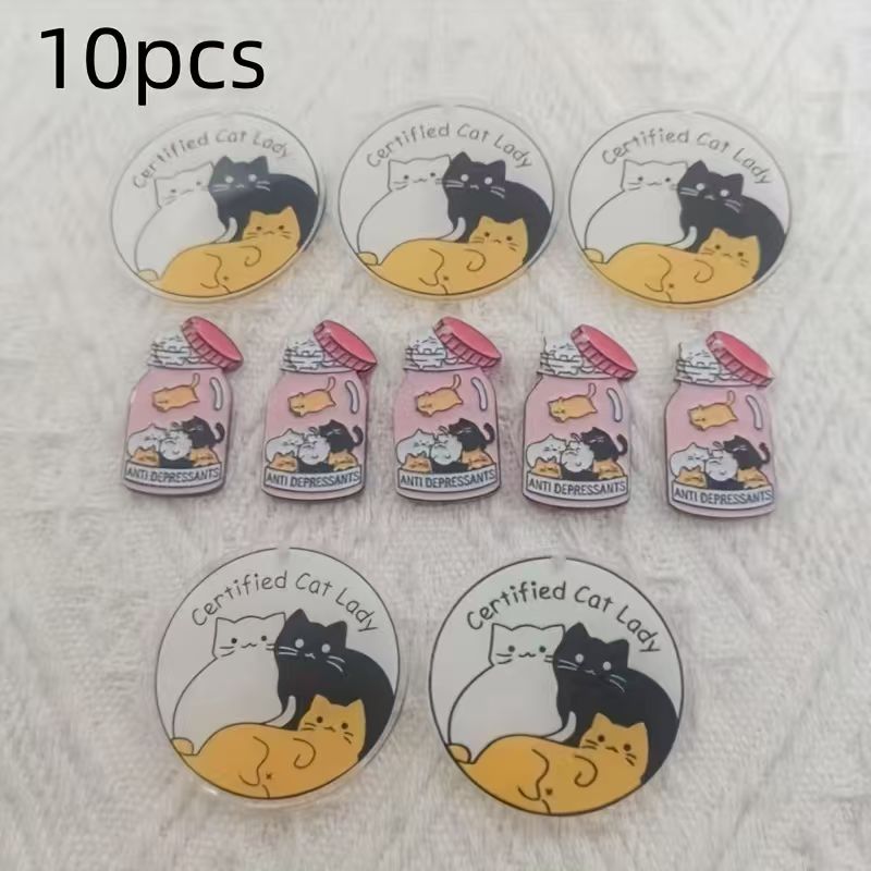 Pendentif chat mignon en acryl - Jewelry Making Accessories avis et prix