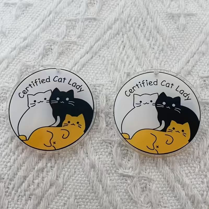 Pendentif chat mignon en acryl - Jewelry Making Accessories avis et prix