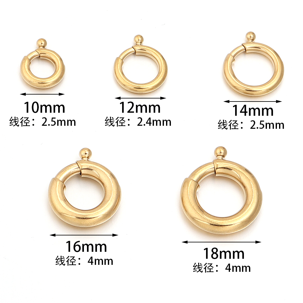 Fermoirs à ressort en acier in - Jewelry Making Rings avis et prix