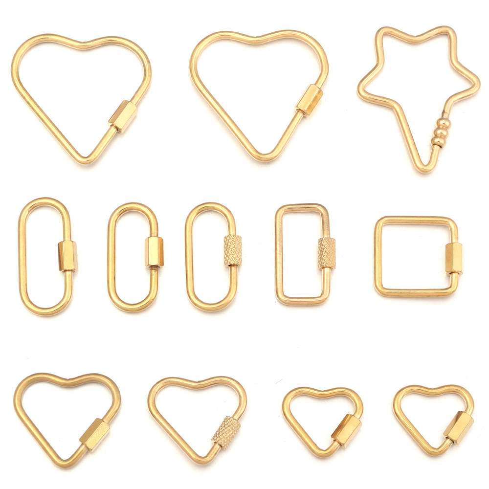 2pcs or en acier inoxydable co - Jewelry Making Articles avis et prix