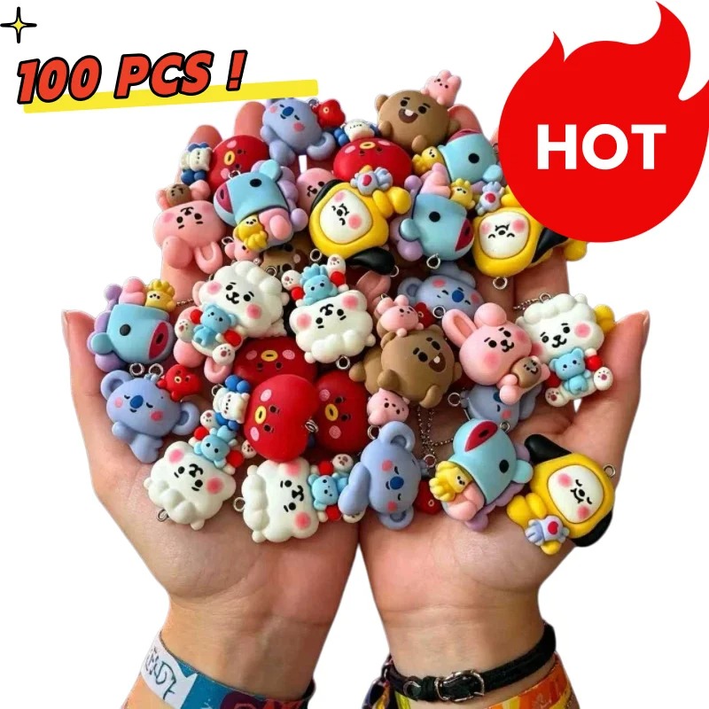 Breloques en résine BT21, 7 pi - Jewelry Making Accessories avis et prix