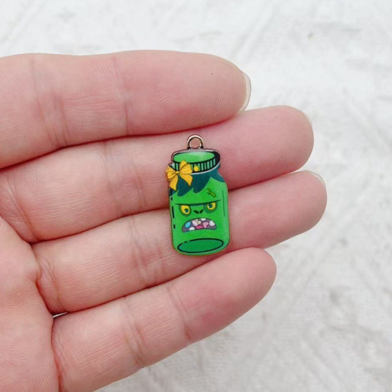 Pendentif bouteille imprimé en - Jewelry Making Accessories avis et prix