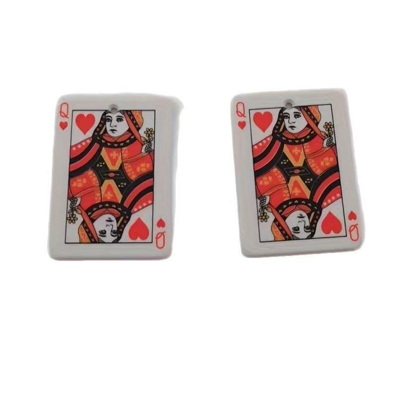 Pendentif poker en acrylique d - Jewelry Making Accessories avis et prix