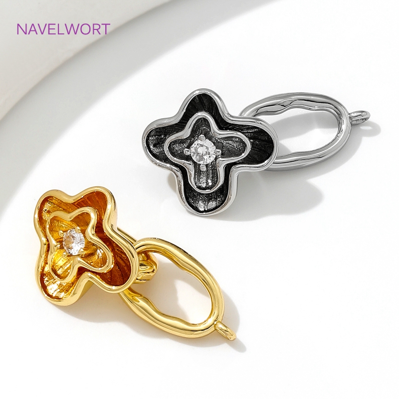 Fermoirs en laiton plaqué or 1 - Jewelry Making Articles avis et prix