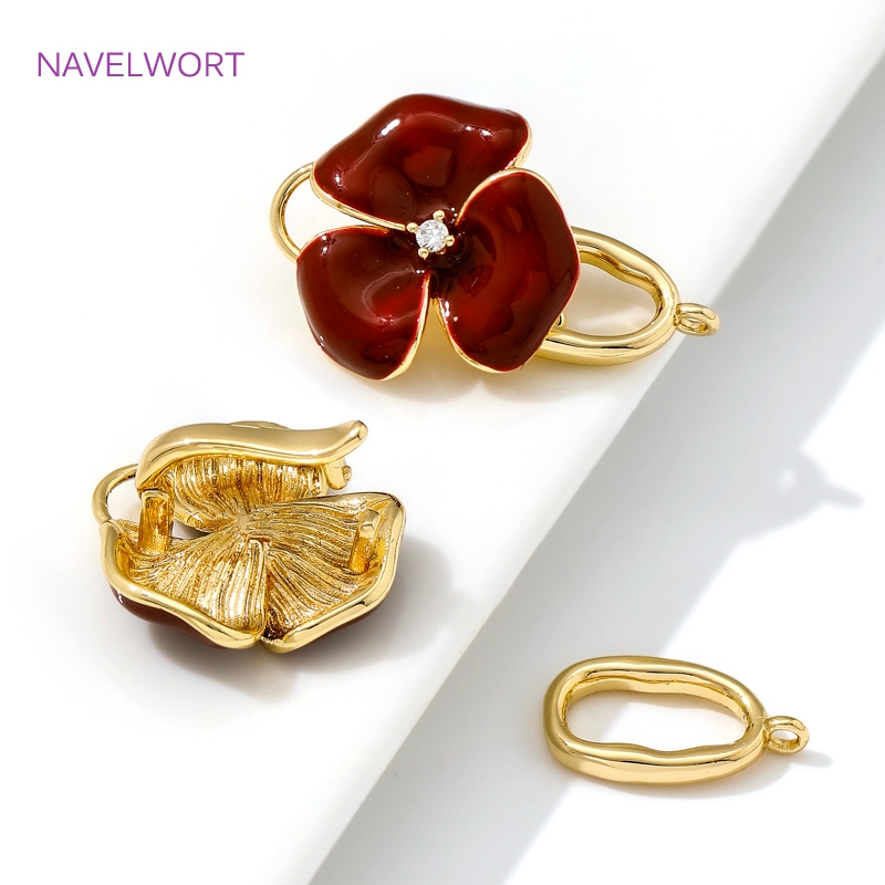 Fermoirs en laiton plaqué or 1 - Jewelry Making Articles avis et prix