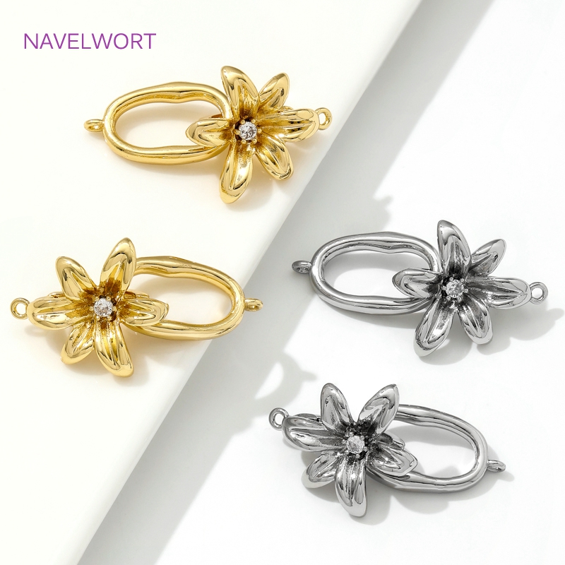 Fermoirs en laiton plaqué or 1 - Jewelry Making Articles avis et prix