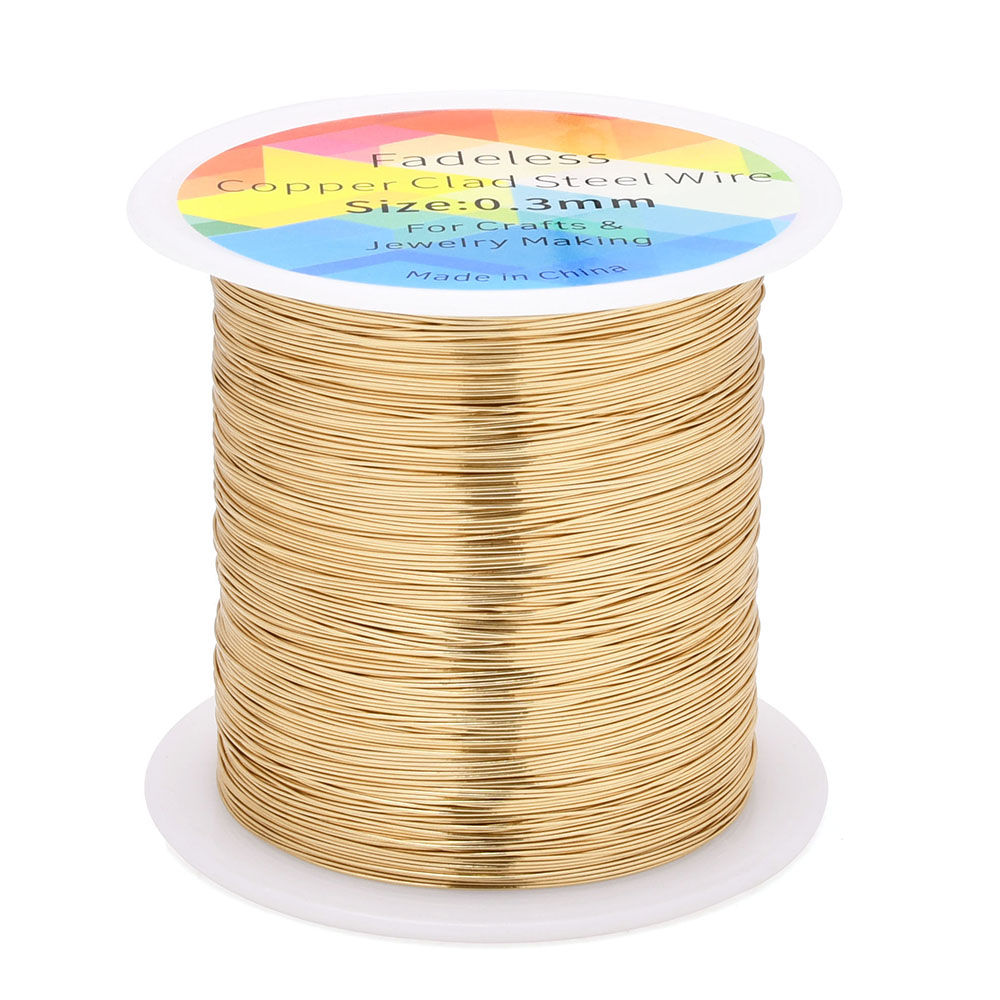 Fil d'acier plaqué cuivre sans - Jewelry Making Thread avis et prix